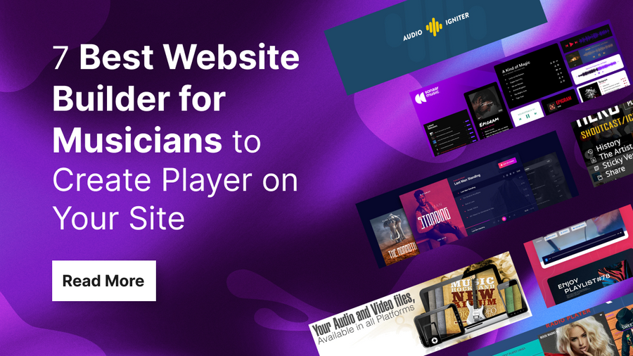 7 Best Website Builder for Musicians to Create Player on Your Site