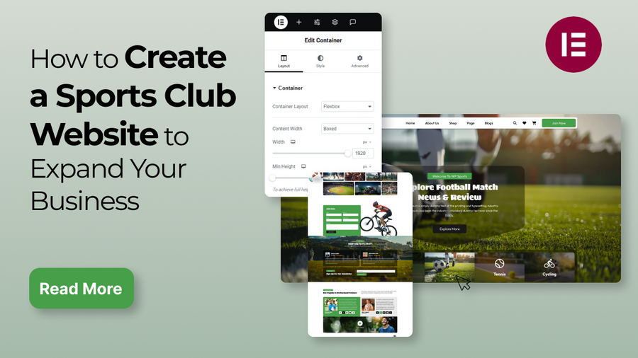 Create a Sports Club Website