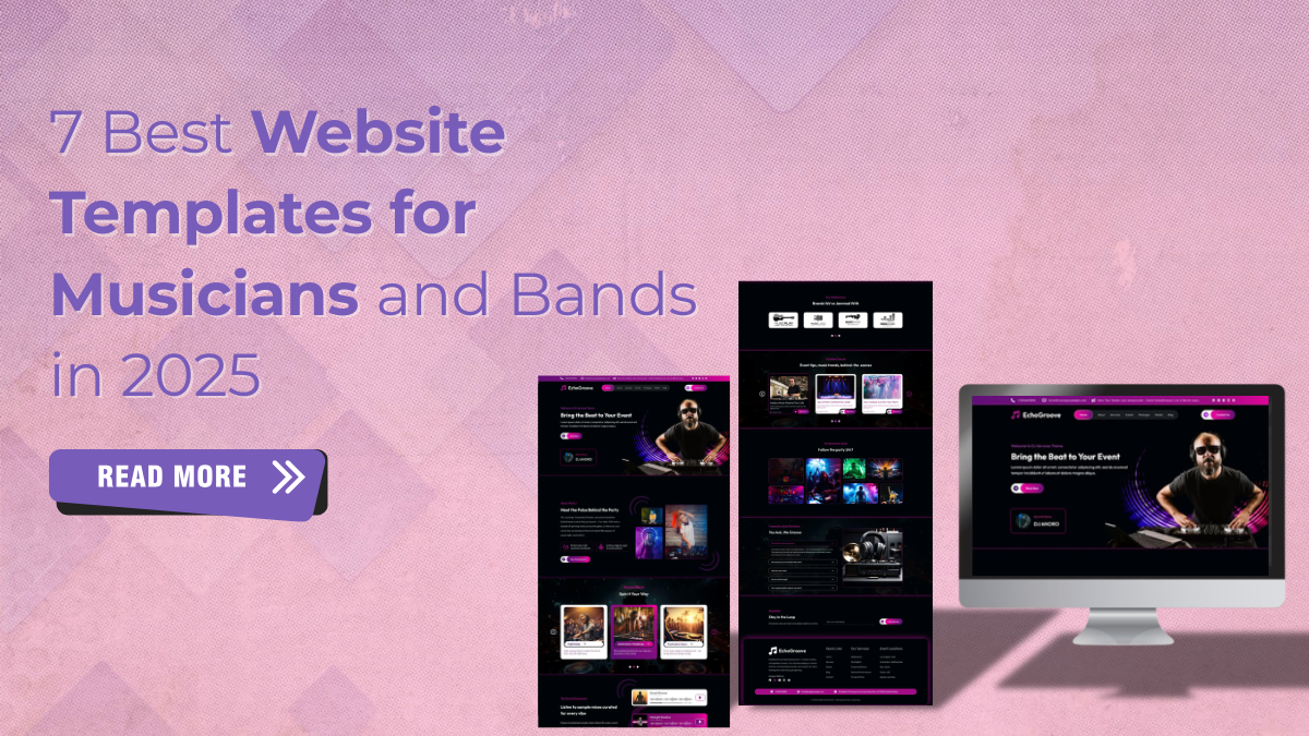 7 Best Website Templates for Musicians and Bands in 2025