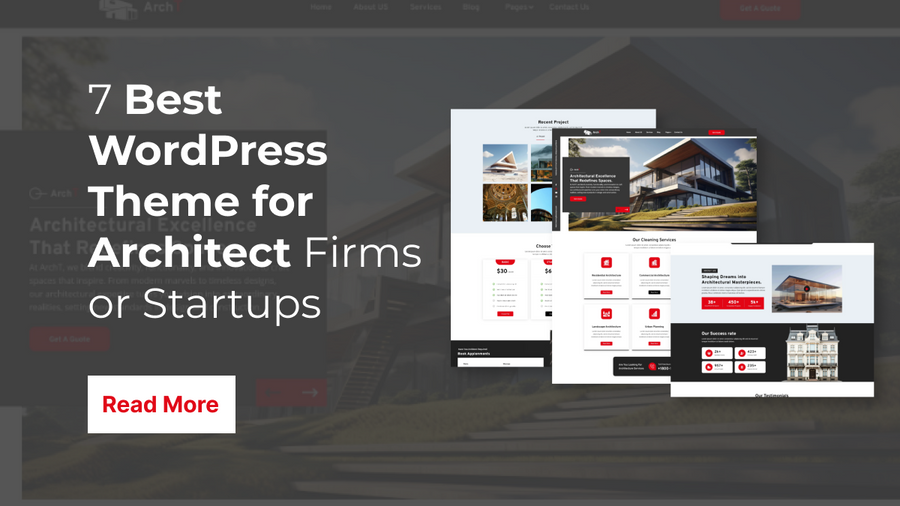 7 Best WordPress Theme for Architect Firms or Startups