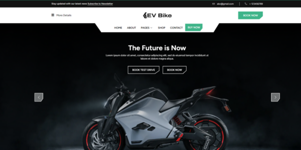 Bike Shop WordPress Theme