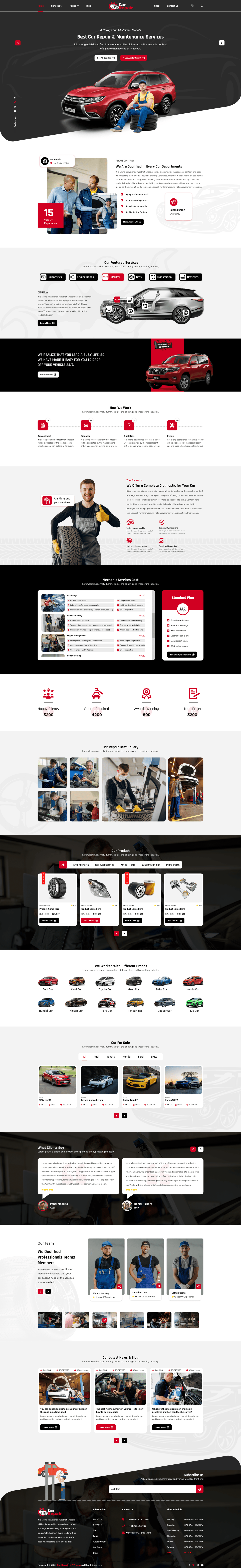 Car Repair Wordpress Theme