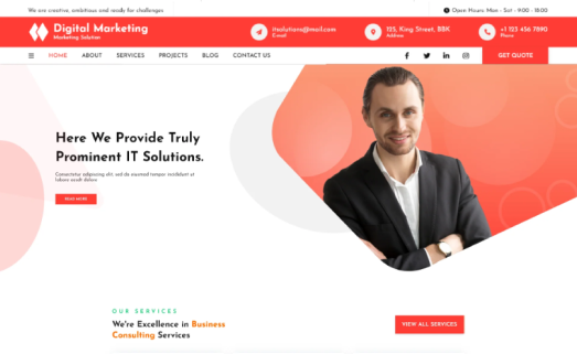 Marketing agency WordPress Theme