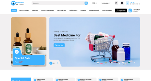 Pharmacy WordPress Theme