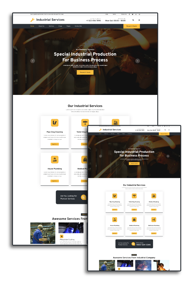 free-industrial-wordpress-theme