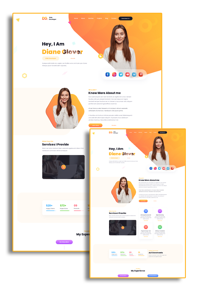 Free Web Developer WordPress Theme