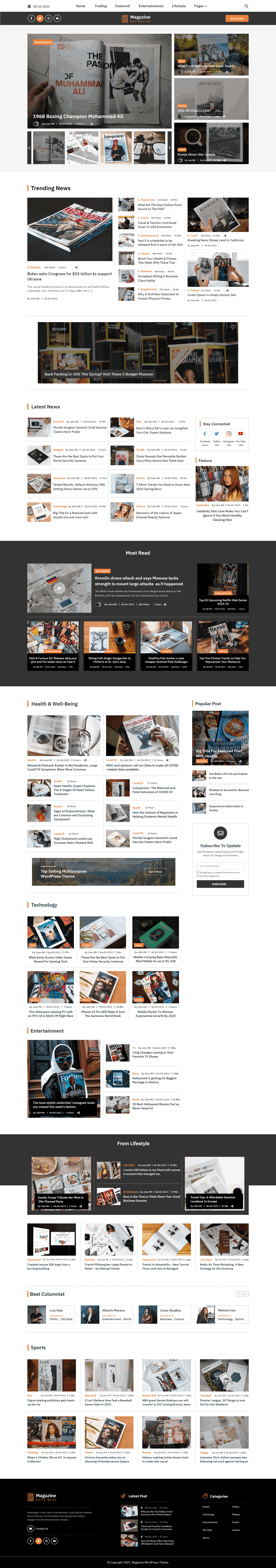 Magazine Wordpress Theme