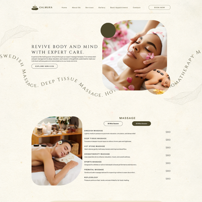 Massage WordPress Parlor