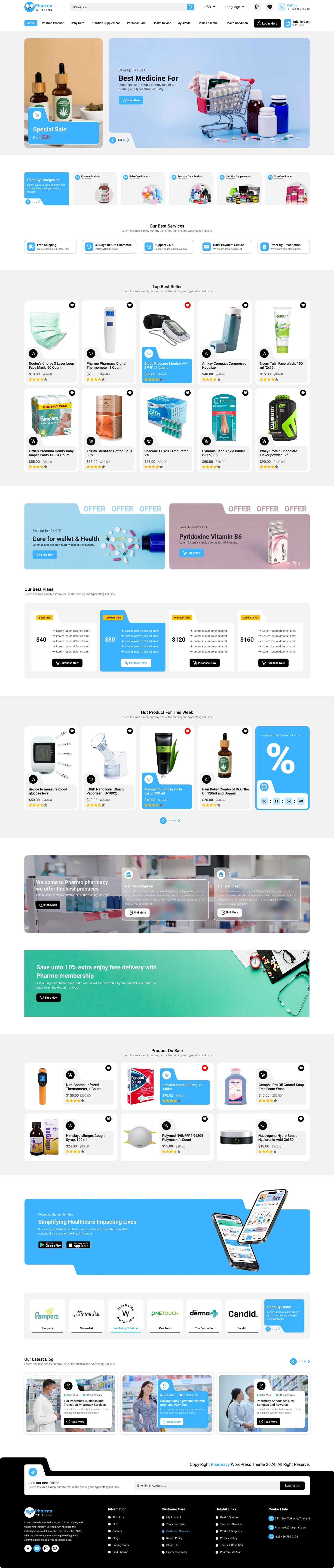 Pharmacy WordPress Theme