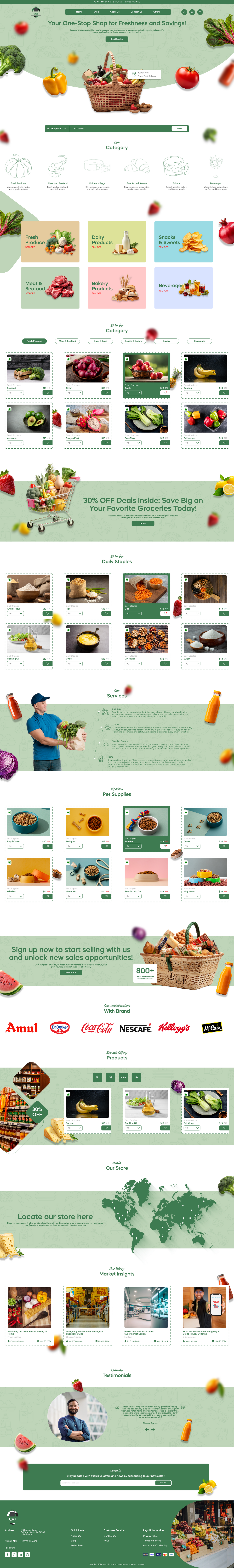 Supermarket WordPress Theme