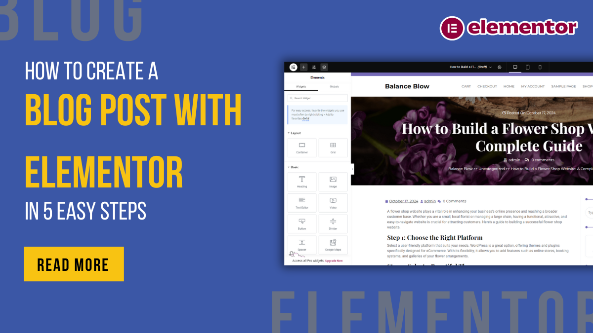 How to Create a Blog Post with Elementor in 5 Easy Steps