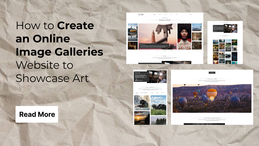 How to Create an Online Image Galleries Website to Showcase Art