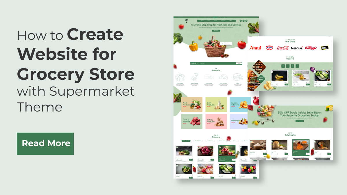 How to Create Website for Grocery Store with Supermarket Theme