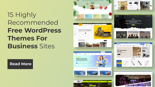 12 Highly Recommended Free WordPress Themes For Business Sites