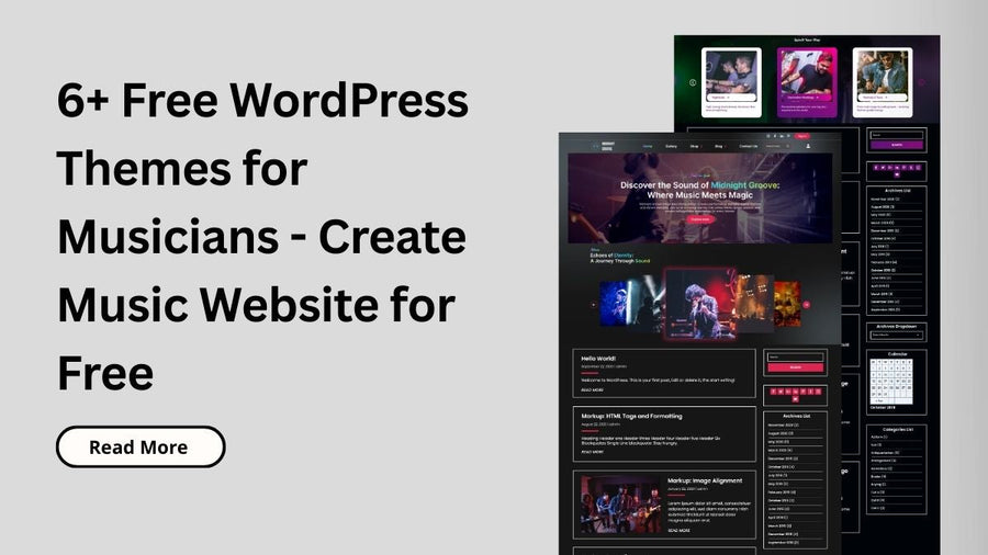 Free WordPress Themes for Musicians