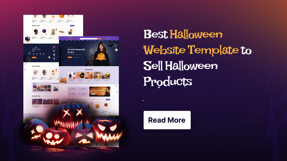 Best Halloween Website Template to Sell Halloween Products