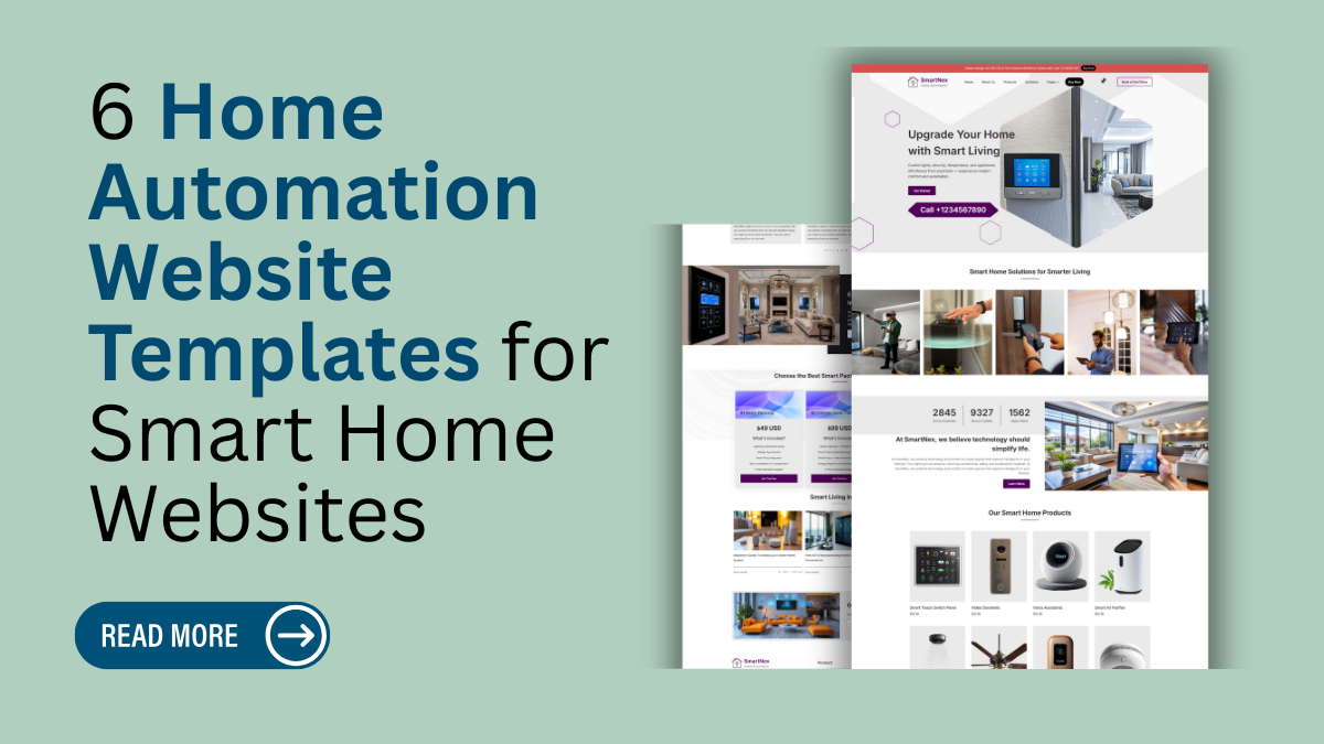 6 Home Automation Website Templates for Smart Home Websites