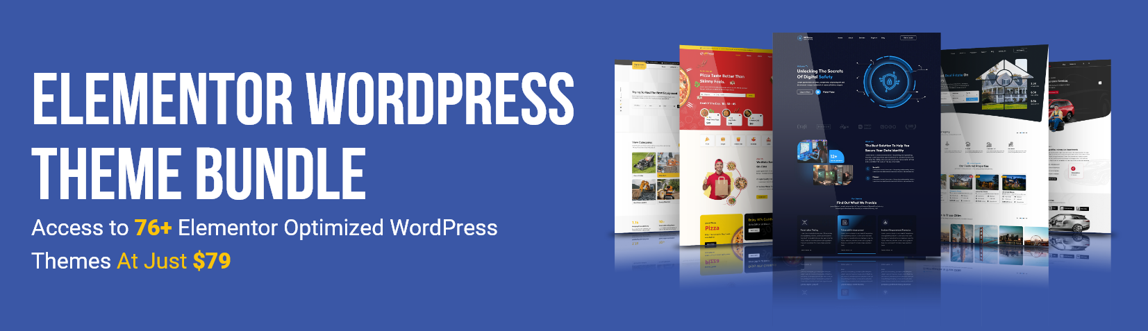 Elementor WordPress Theme Bundle (76+ Themes)