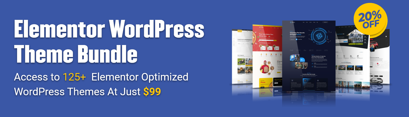 Elementor WordPress Theme Bundle (120+ Themes)