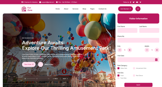 Amusement Park Wordpress Theme