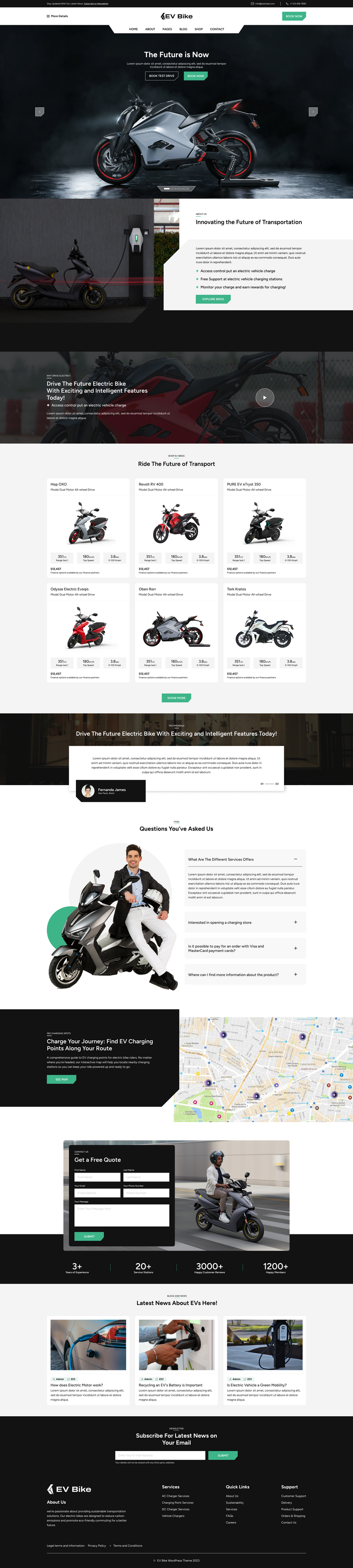 Bike Shop WordPress Theme