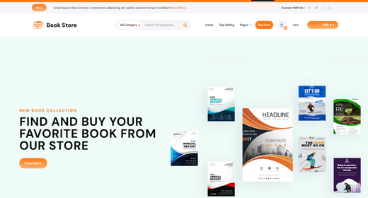 Books Exhibition WordPress Theme