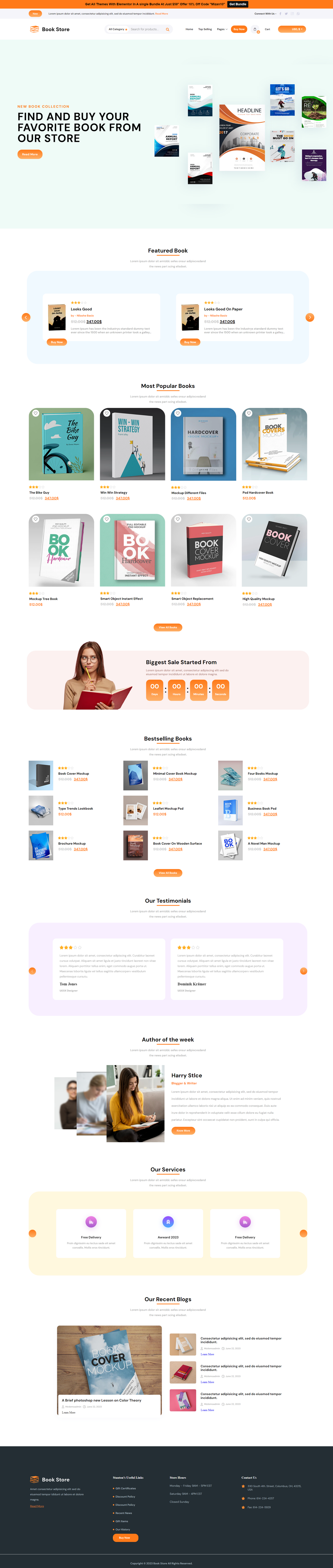Books Exhibition WordPress Theme