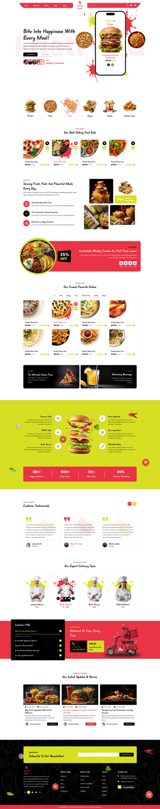 Catering WordPress Theme