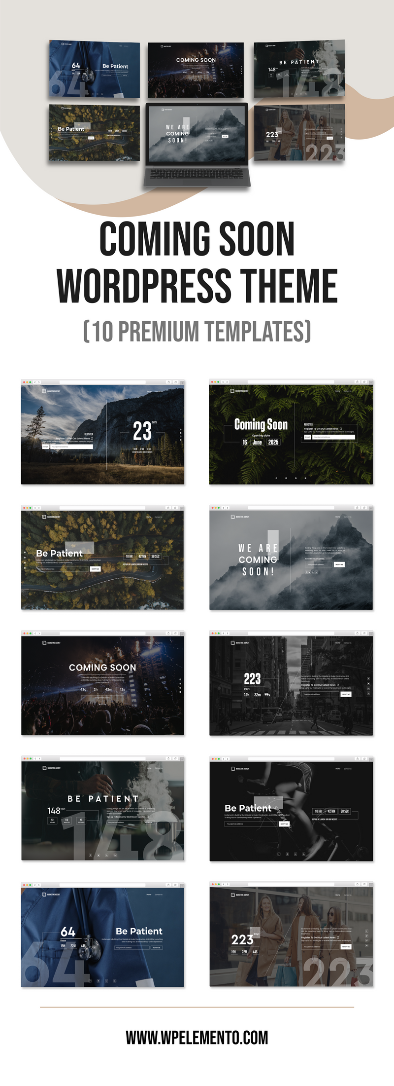 Coming Soon Wordpress Theme
