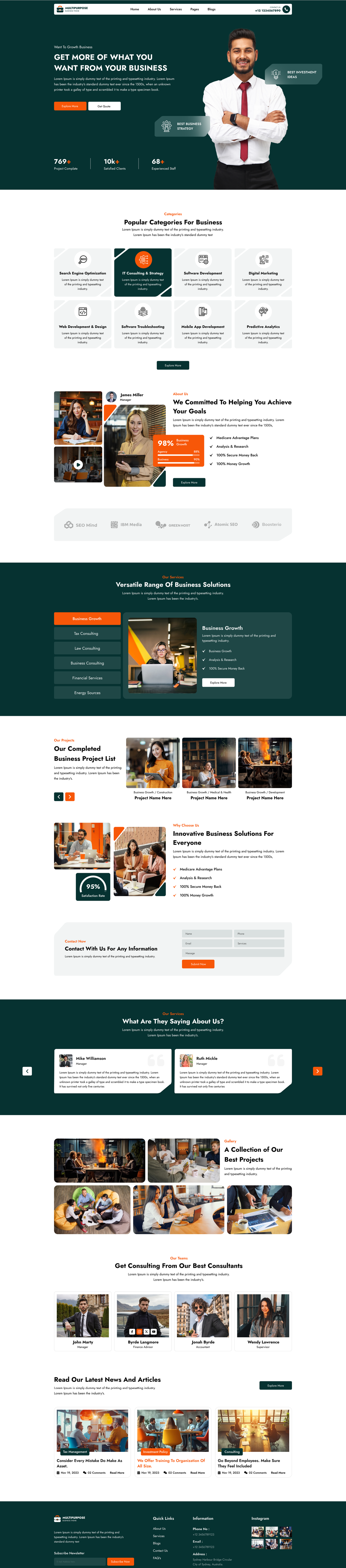 Corporate Business WordPress Theme