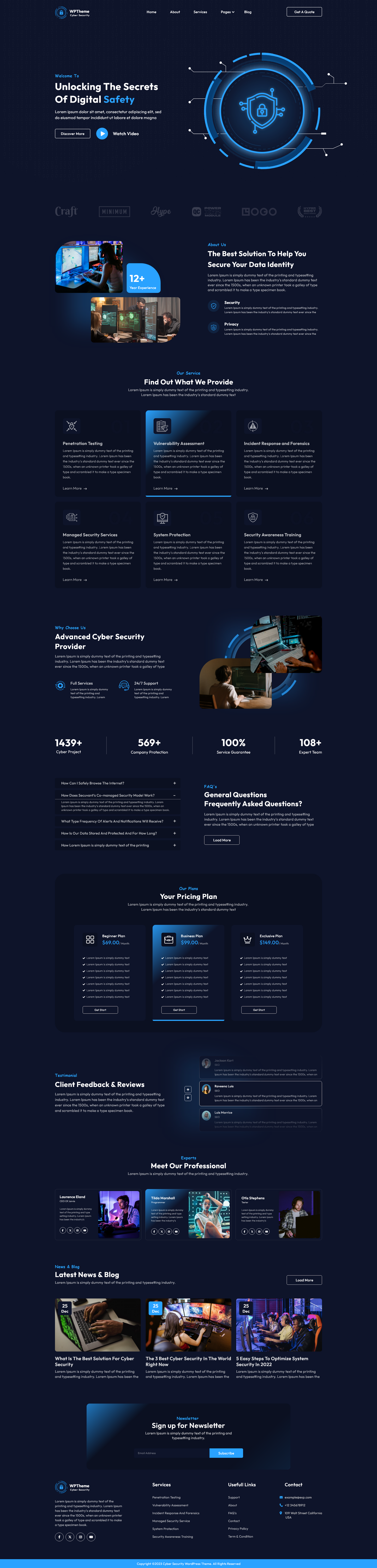 Cyber Security Wordpress Theme