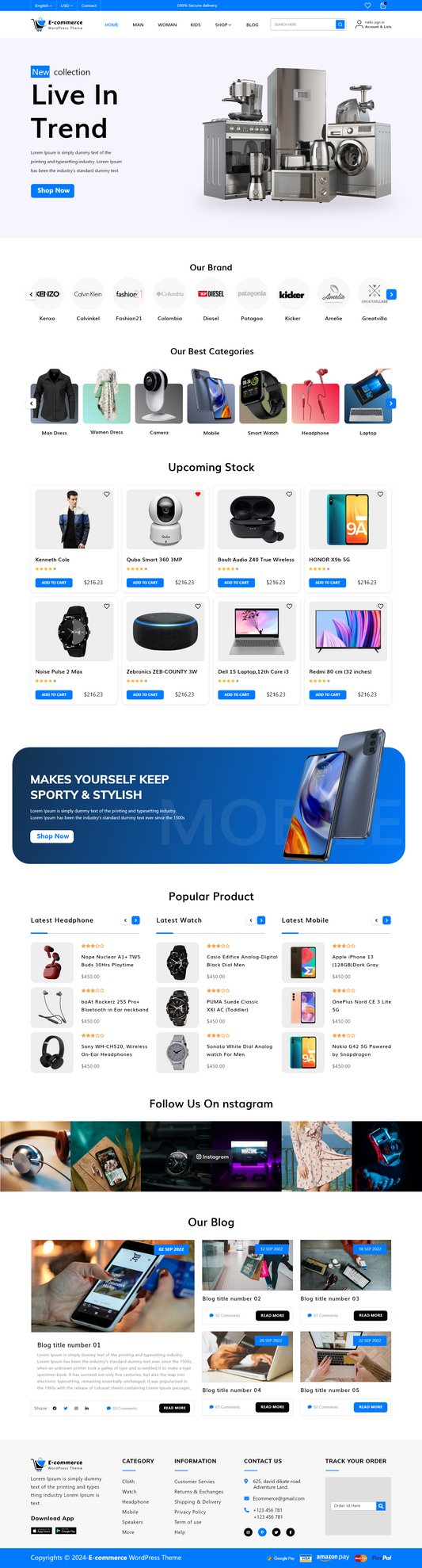 Ecommerce Store WordPress Theme