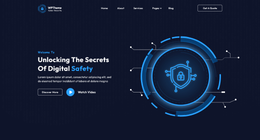 Cyber Security Wordpress Theme