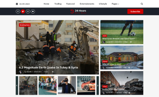 Editorial WordPress Theme