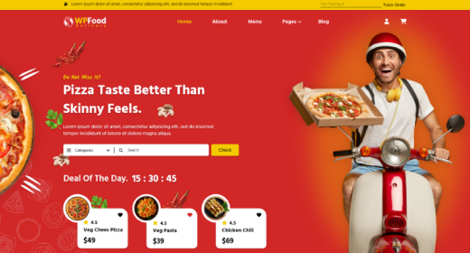 Fast Food Delivery WordPress Theme