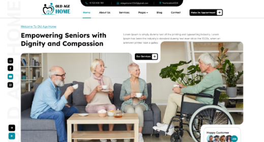 Free Senior Care WordPress Theme