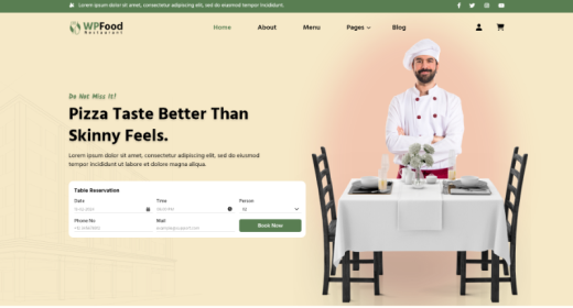 Restaurant WordPress Theme
