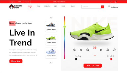 Shoes Store WordPress Theme