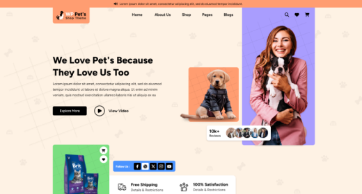 Pet Shop WordPress Theme