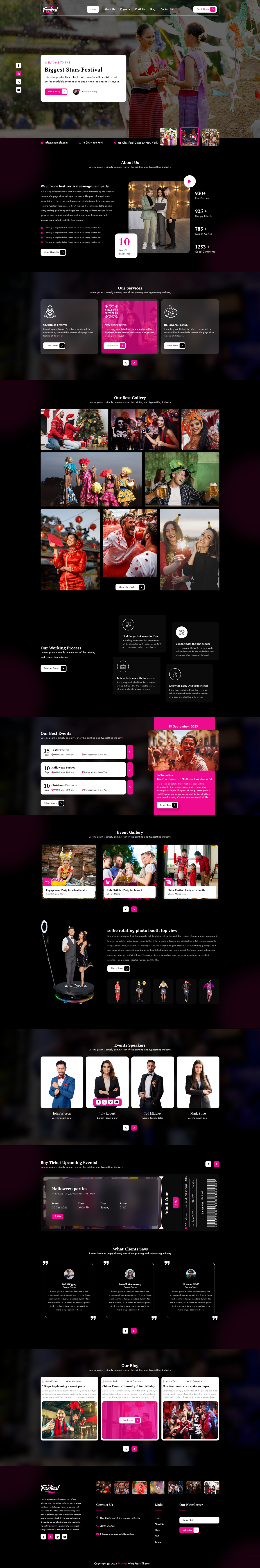 Festival Wordpress Theme