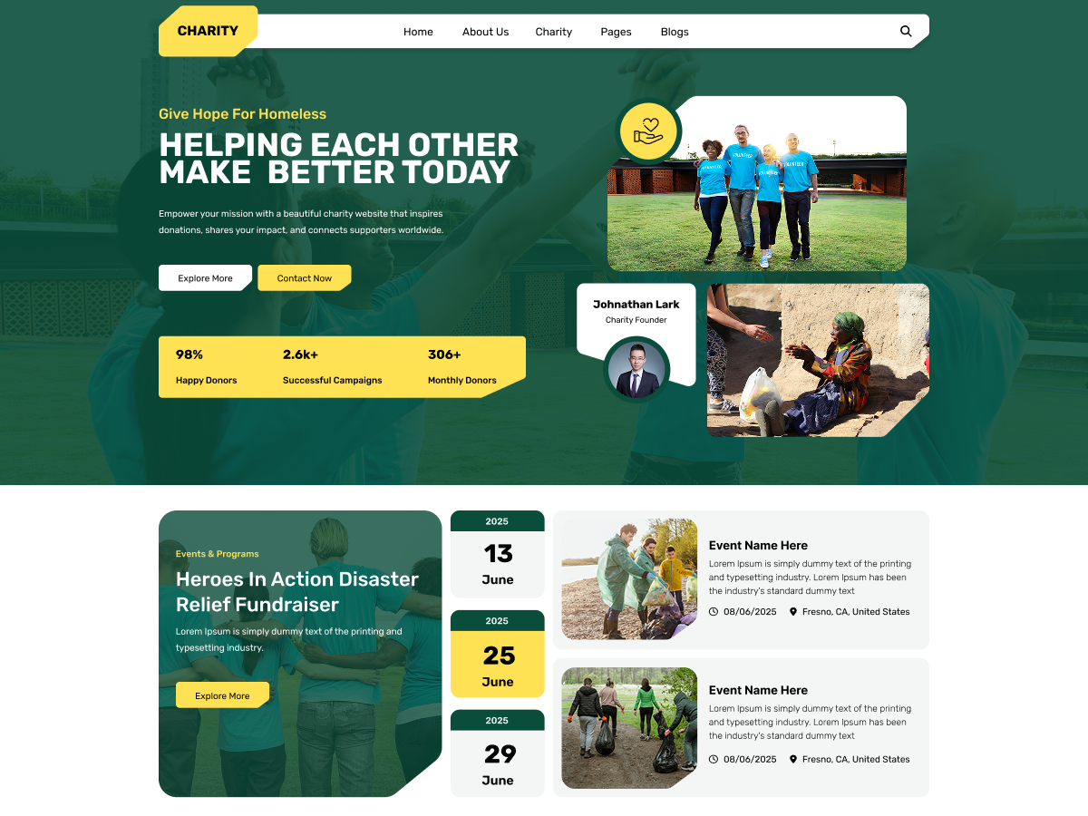 Free Charity WordPress Theme Icon