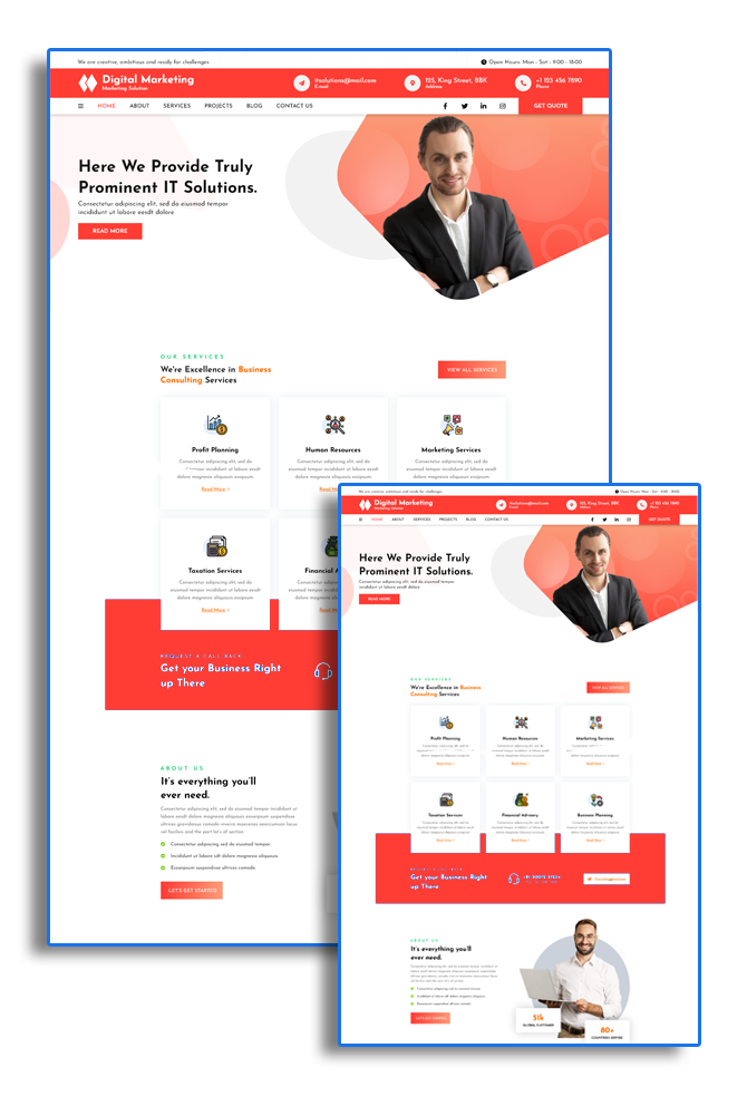 Free Digital Marketing WordPress Theme