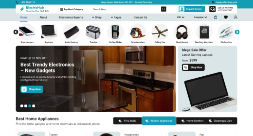 Free Electronics Store WordPress Theme Icon