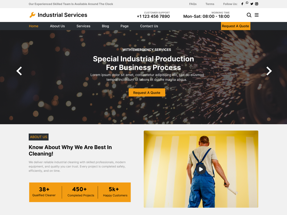 Free Industry WordPress Theme Icon