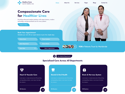 Medcare Center WordPress Theme