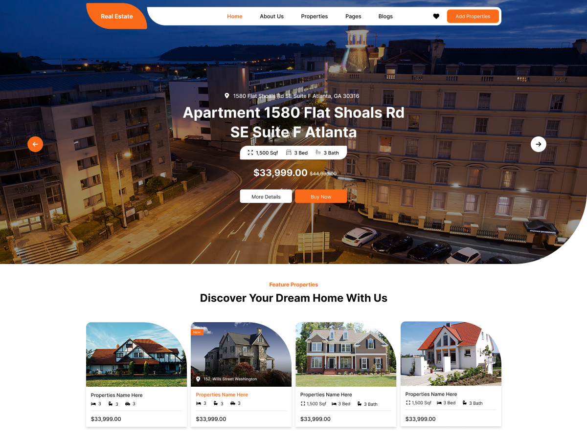 Free Property Wordpress theme