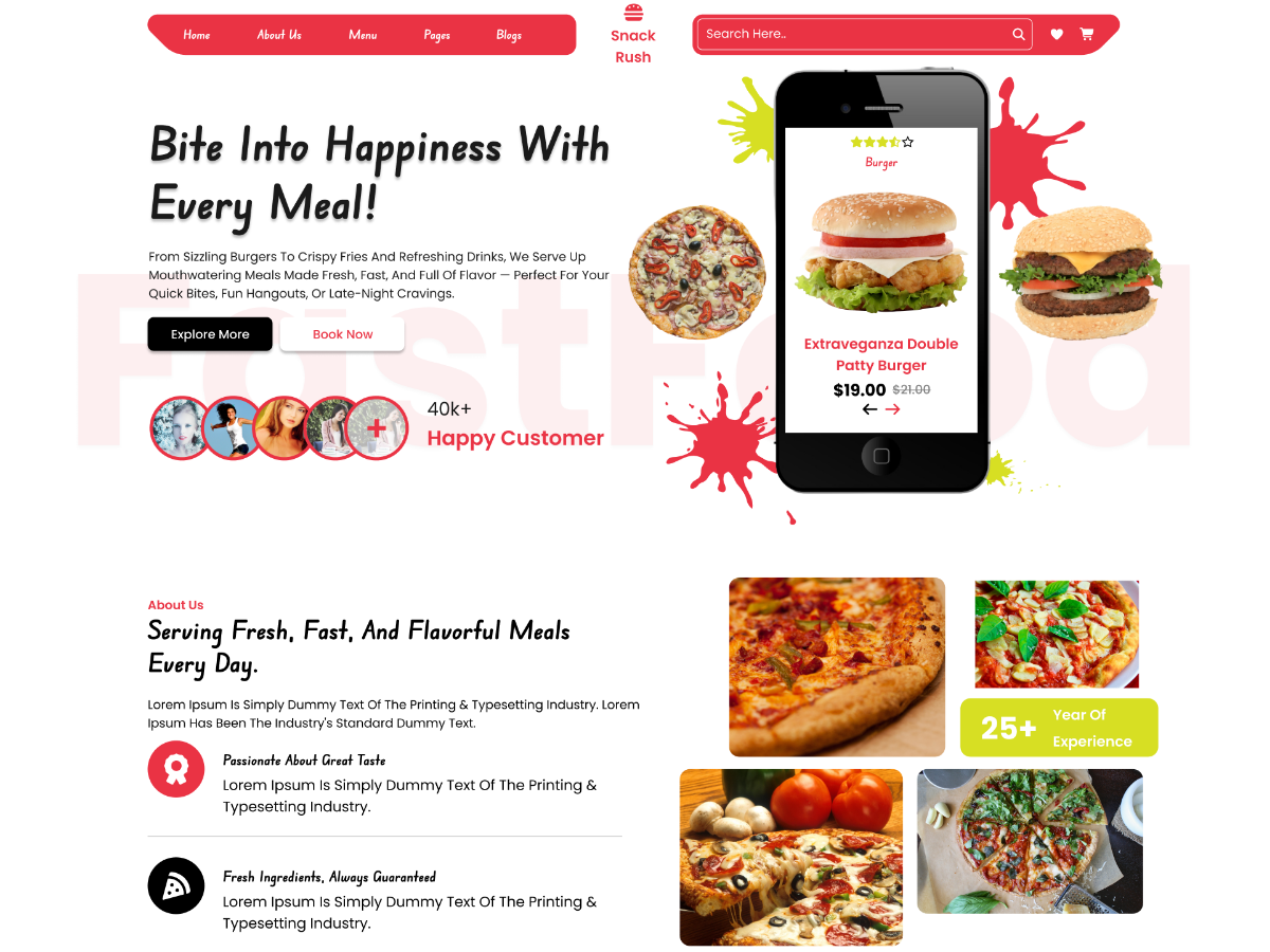Free Restaurant WordPress Theme