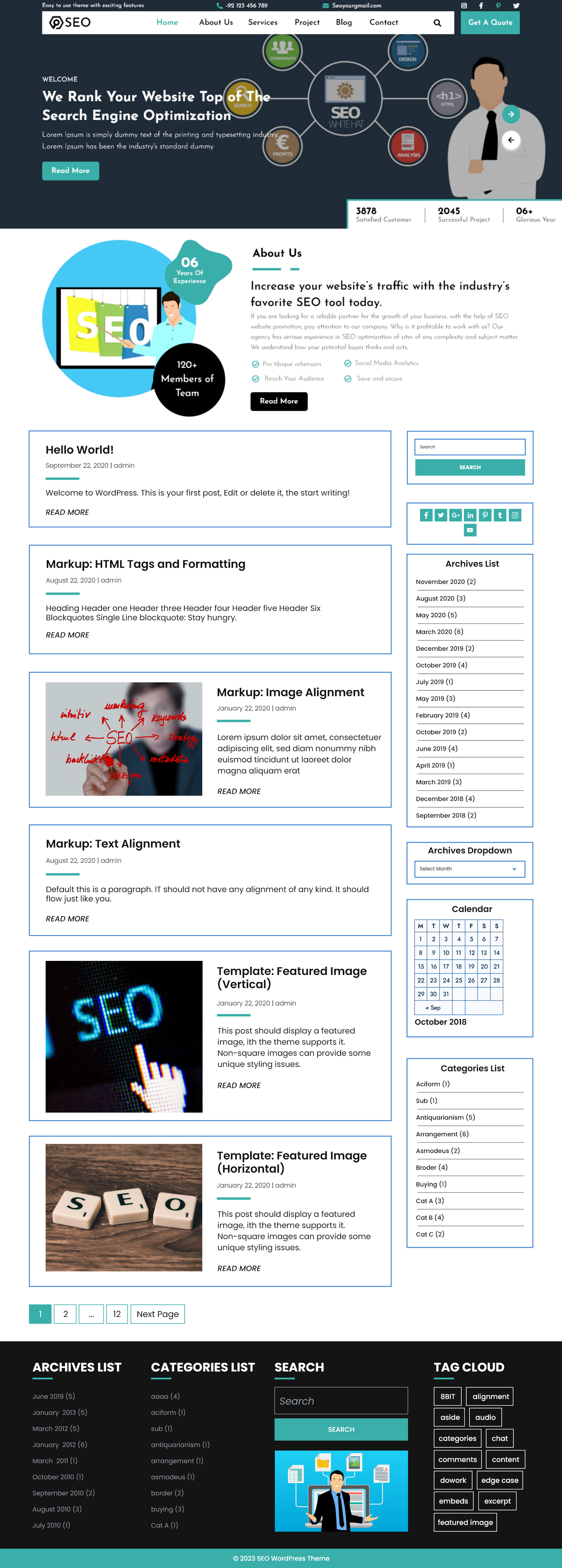 Free SEO WordPress Theme