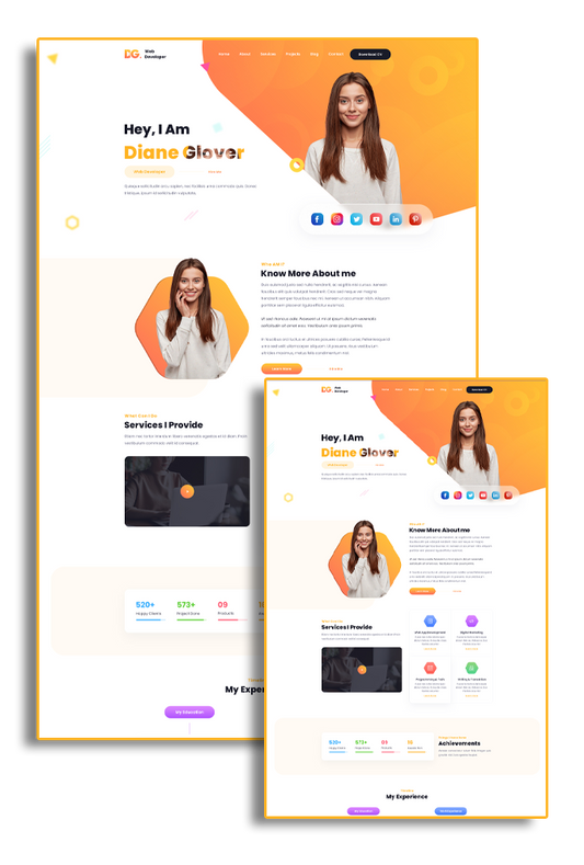 Free Web Developer WordPress Theme