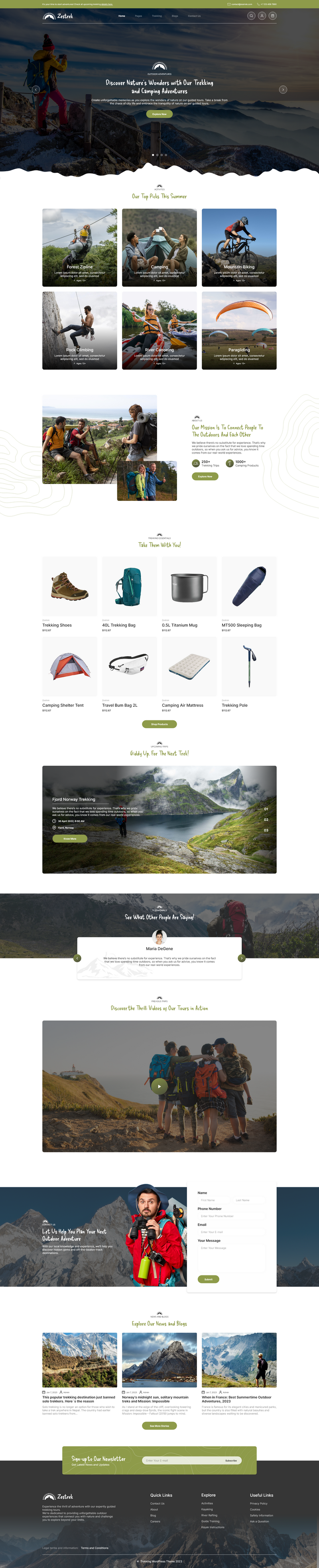 Hiking WordPress Theme